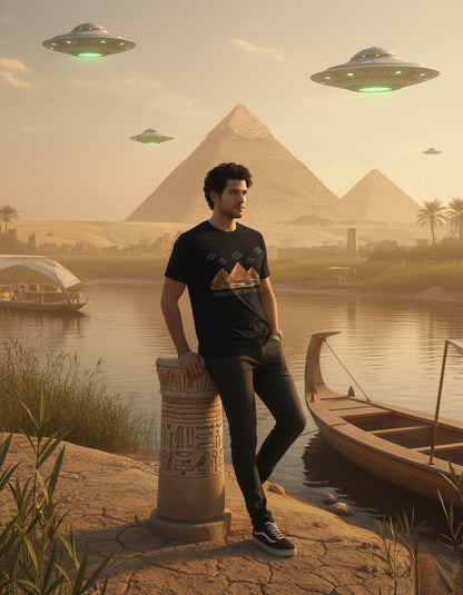 tshirt UFO SU PIRAMIDE