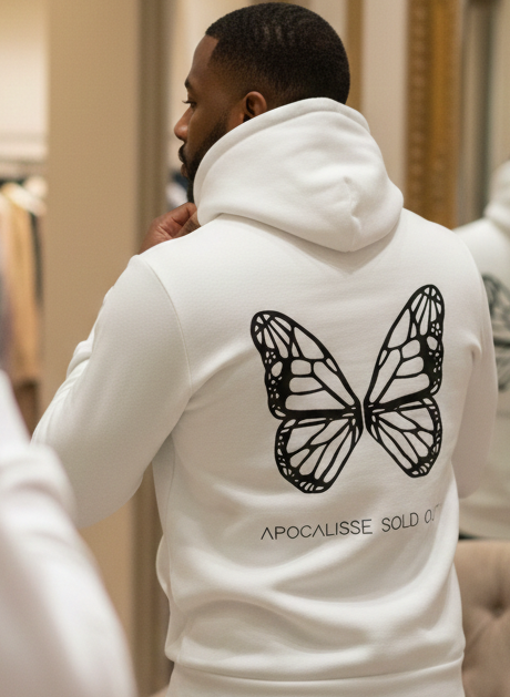 felpa white BUTTERFLY