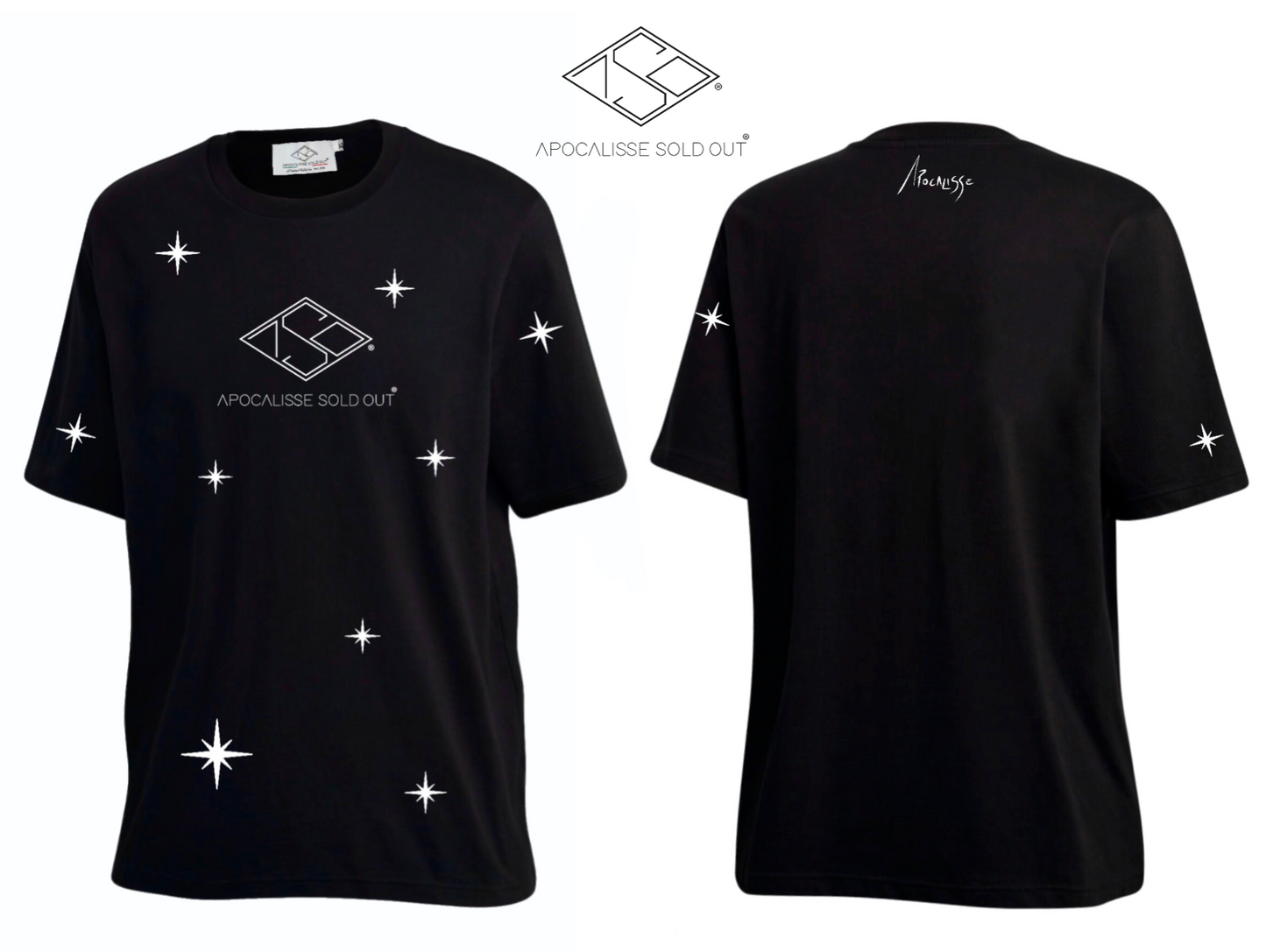 Apocalisse TOP STELLAR tshirt stars by ApocalisseSoldOut® Fashion Brand